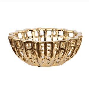 Gold Openwork Decorative Bowl